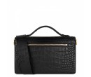 Sac Pochette Lancaster Exotic Croco Lee Noir - Retrouvez sur maroquinerie-lika.fr une sélection