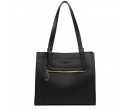 Sac Cabas Epaules Lancaster Foulonné Double Noir