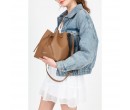 Sac Seau Bandoulière Lancaster Pur & Element City Camel