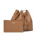 Sac Seau Bandoulière Lancaster Pur & Element City Camel