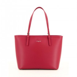 Grand Sac Cabas Epaule Lancaster Constance Smooth Rouge/Carmin