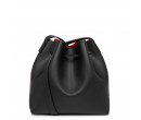 Sac Seau Lancaster Pur & Element City Noir/Rouge