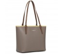 Sac Cabas Epaule Lancaster Smooth Taupe Gingembre