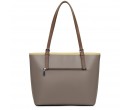 Sac Cabas Epaule Lancaster Smooth Taupe Gingembre