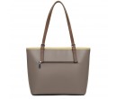 Sac Cabas Epaule Lancaster Smooth Taupe Gingembre