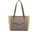 Sac Cabas Epaule Lancaster Smooth Taupe Gingembre