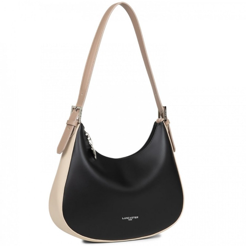 Sac Epaule Besace Lancaster Smooth Noir Nude