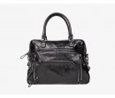 Sac Cabas Nat & Nin Macy Noir Glacé Maroquinerie Lika