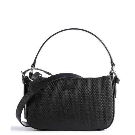 Petit sac Baguette à bandoulière Lacoste Chantaco Noir