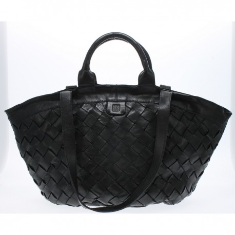 Sac cabas Biba Noir Maroquinerie Lika