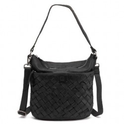 Sac épaule Biba LEI4L Noir Maroquinerie Lika