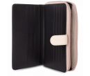 Portefeuille compagnon Lancaster Smooth Noir/Nude Clair/Nude Foncé