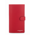 Porte chéquier Lancaster Smooth Rouge