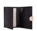 Porte cartes Lancaster Smooth Noir/Nude Clair/Nude Foncé