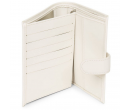 Porte cartes Lancaster Smooth Blanc