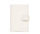 Porte cartes Lancaster Smooth Blanc