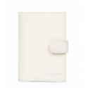 Porte cartes Lancaster Smooth Blanc