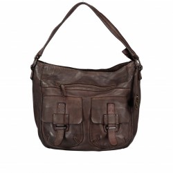 Sac à bandouliere Harbour 2nd B3.6669 marron Maroquiniere Lika