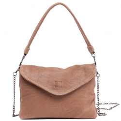 Sac Trotteur Biba Logan Taupe Maroquinerie Lika