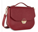 Sac Besace Lancaster Delphino Rouge