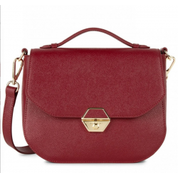 Sac Besace Lancaster Delphino Rouge