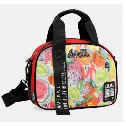 Sac bowling Nature Colors rouge Maroquinerie Lika