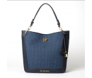 Sac porté Epaule Mac Douglas Kentucky Fantasia Tressé Bleu Jeans