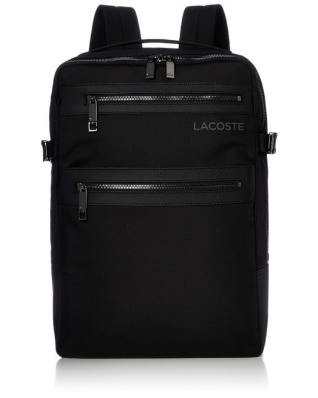 Sac a Dos Lacoste Sportwear Toile Resistante Noir