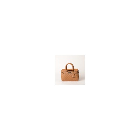 SAC A MAIN PYLA-LOSANGE MINI MAC DOUGLAS CAMEL-ML20 - Maroquinerie Lika