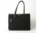 SAC PORTE EPAULE TAOS -BRYA M MAC DOUGLAS NOIR MATELASSE