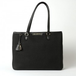 SAC PORTE EPAULE TAOS -BRYA M MAC DOUGLAS NOIR MATELASSE