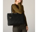 SAC PORTE EPAULE TAOS -BRYA M MAC DOUGLAS NOIR MATELASSE