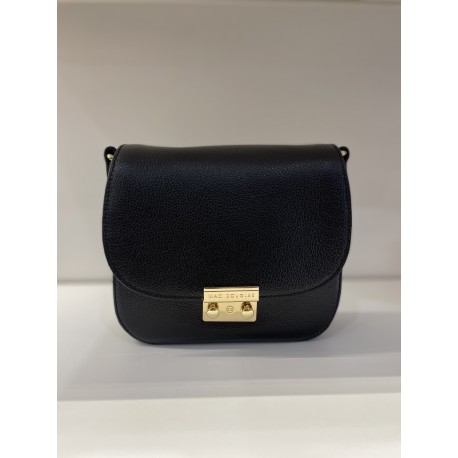 Petit sac besace cuir de buffle noir