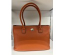 Naora procida  sac shooping cuir orange