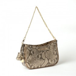 petit sac baguette motif python mordoré TYLER-BRYAN