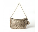 petit sac baguette motif python mordoré TYLER-BRYAN